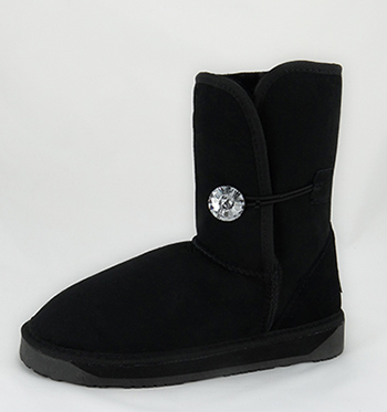 Ugg Crystal Short Button Black